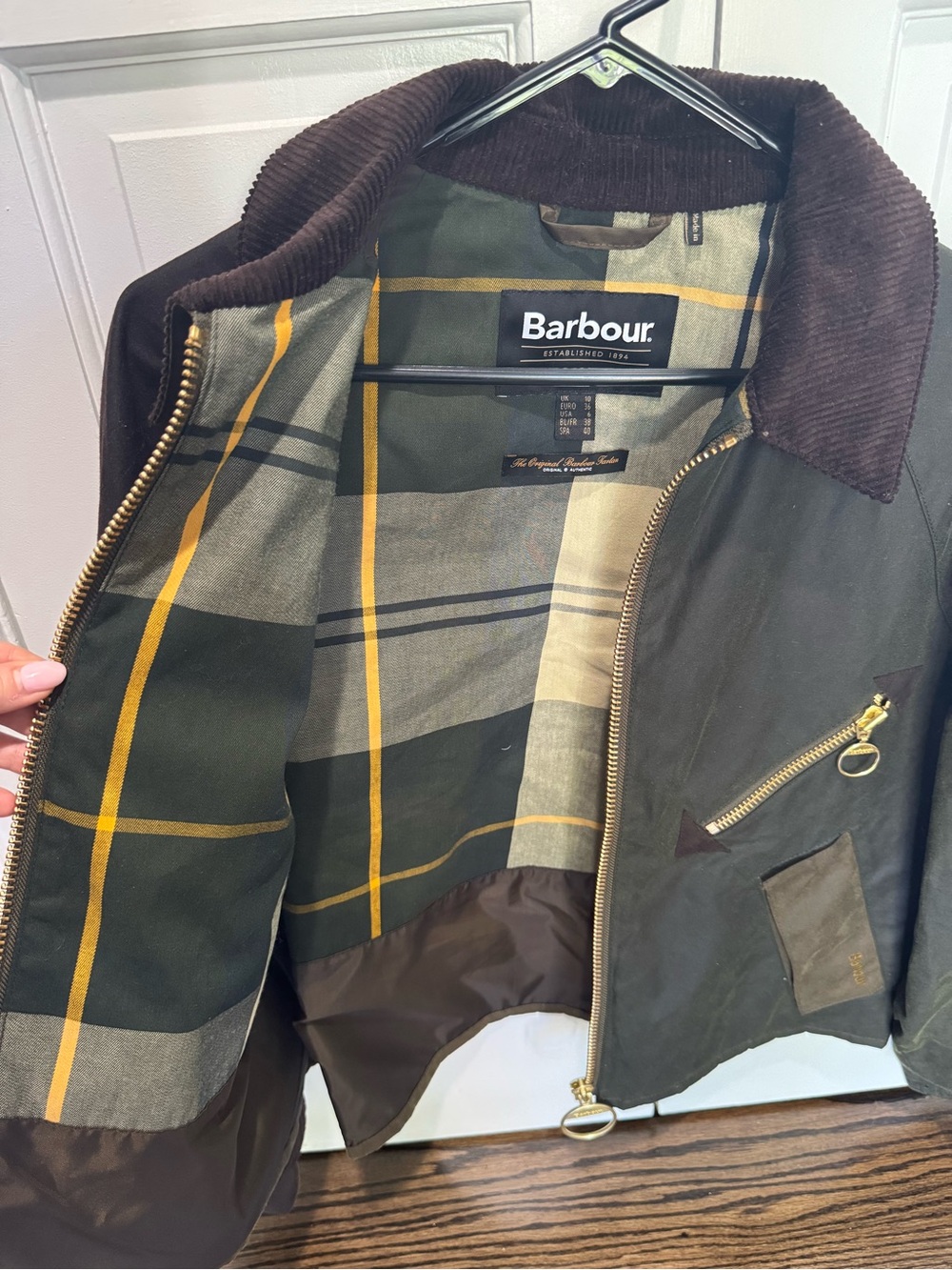 NWOT Barbour Arlene Waxed Jacket - Picture 5 of 7